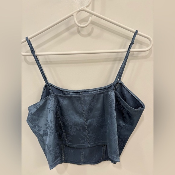 Y2K Victoria’s Secret Cropped Brocade Corset Style Cami Top Size Medium - Picture 8 of 8